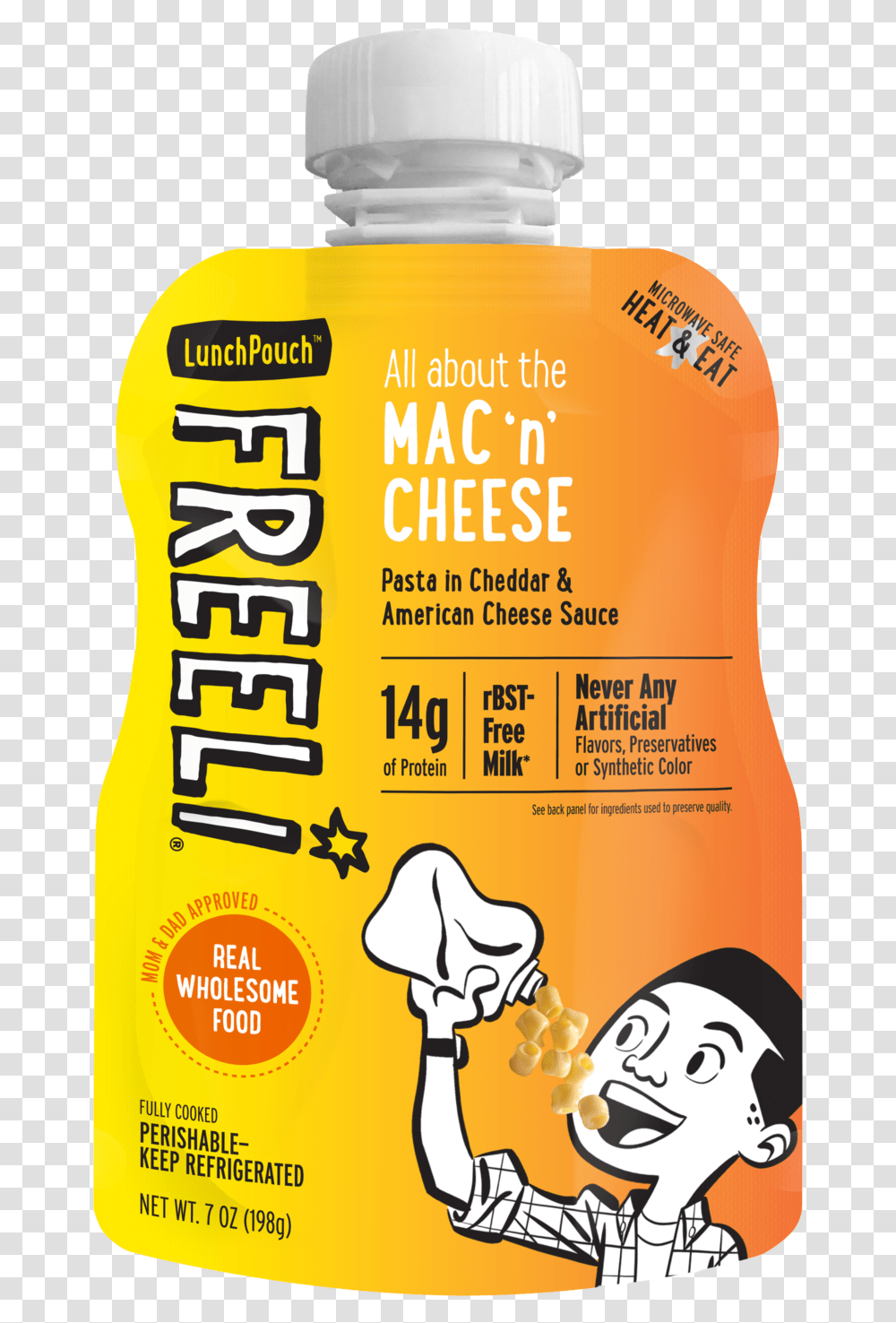 Freeli Macncheese Front Copy Freeli Lunch Pouch, Poster, Advertisement, Flyer, Paper Transparent Png
