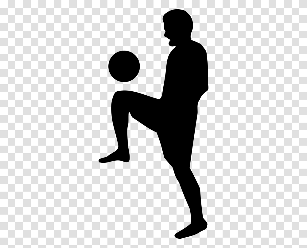Freestyle Football Silhouette Dribbling, Gray, World Of Warcraft Transparent Png