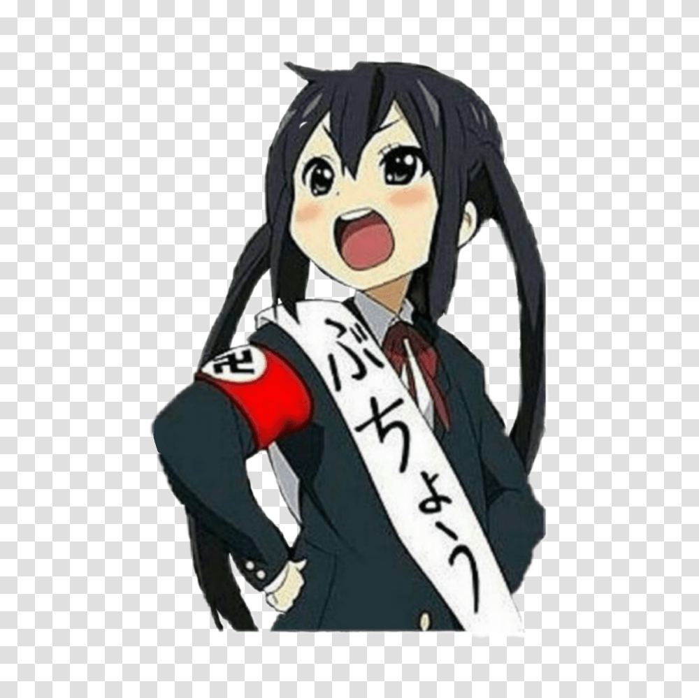 Freetoedit Adolf Hitler Adolfhitler Loli Anime Animegir Azusa Nakano, Hoodie, Sweatshirt, Sweater, Clothing Transparent Png