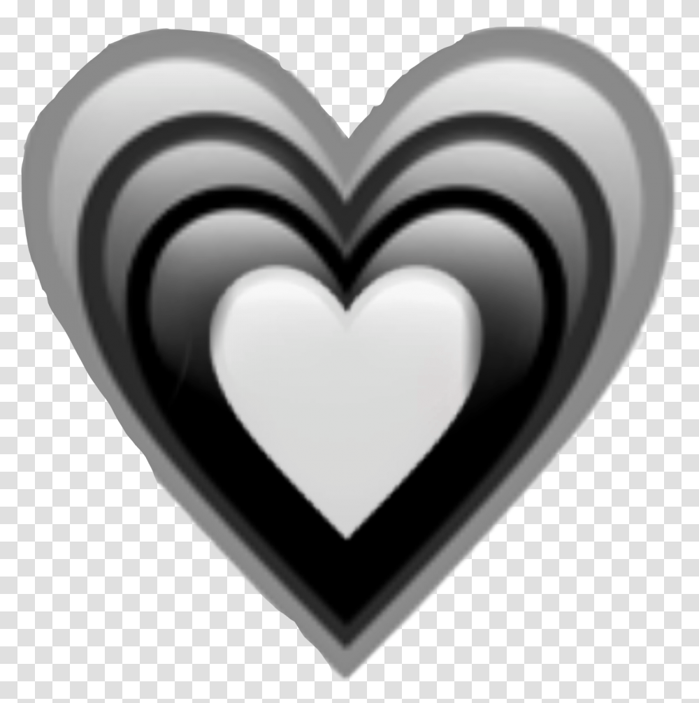 Freetoedit Black Heart Blackwhite White Heart Black Heart Transparent Png