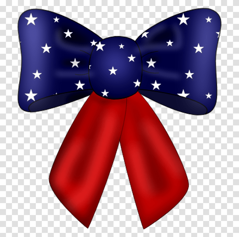 Freetoedit Bow Hairbow Ribbons Americanflag Flag Oldglo Fourth Of July Bow Clipart, Tie, Accessories, Accessory, Necktie Transparent Png