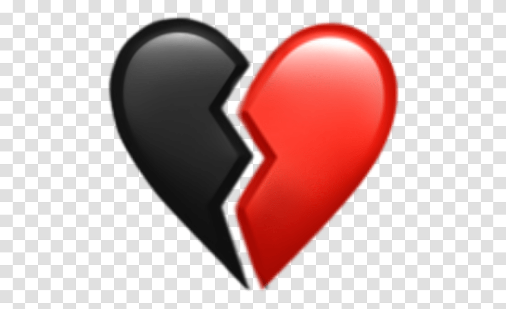 Freetoedit Broken Heart Brokenheart Red Black Heart Transparent Png
