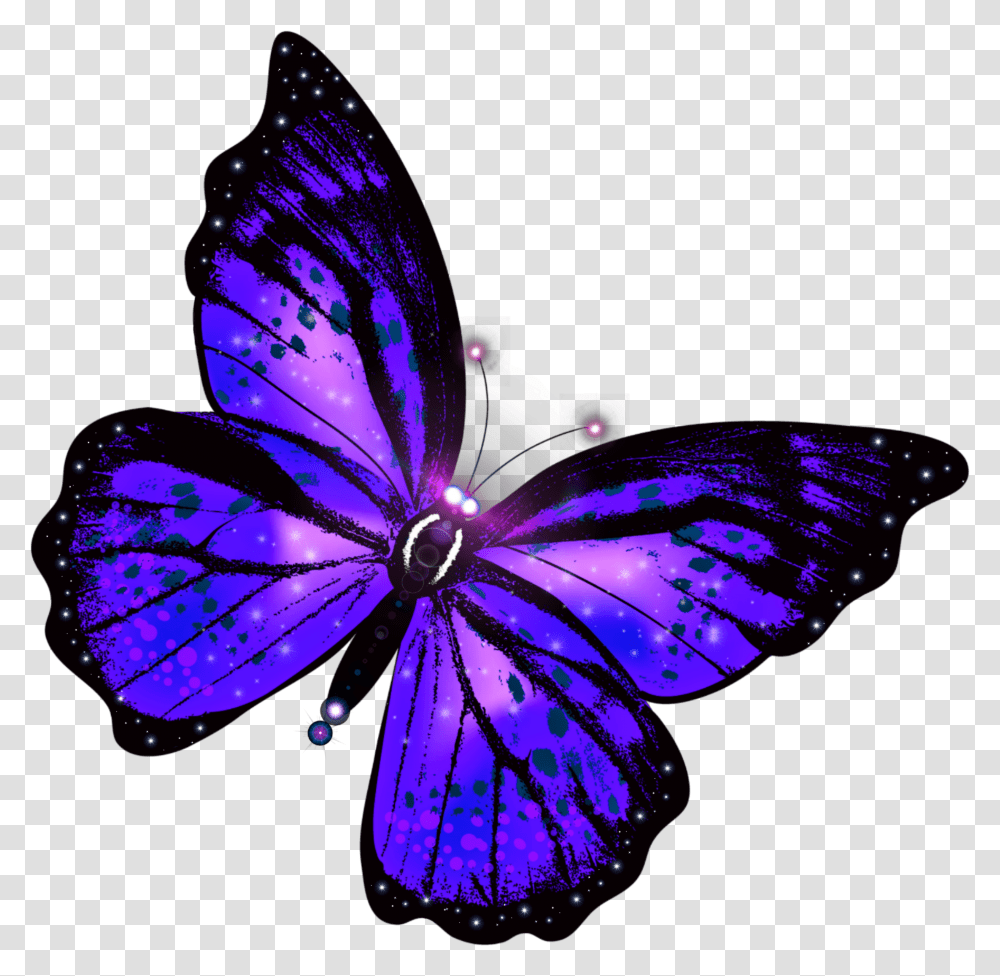 Freetoedit Butterfly Glowing Glow Blue Purple Bug Insec Glow Purple Butterfly, Chandelier, Lamp, Insect, Invertebrate Transparent Png