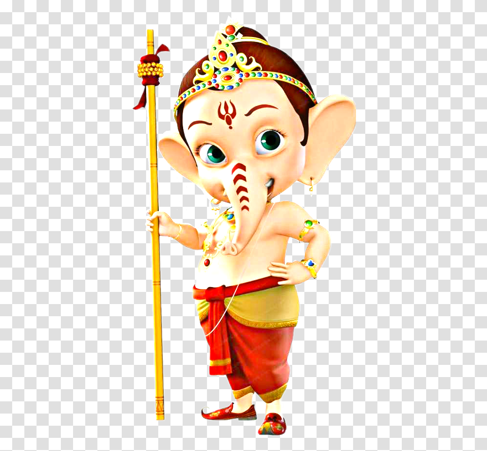 Freetoedit Cartoon Ganesha Ganesh Bal Ganesh, Outdoors, Person, Toy, Leisure Activities Transparent Png