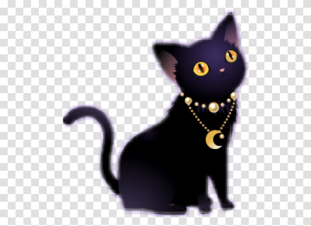 Freetoedit Cute Kawaii Pixel Pastel Cat Kitty Black Cat, Pet, Animal, Mammal, Accessories Transparent Png