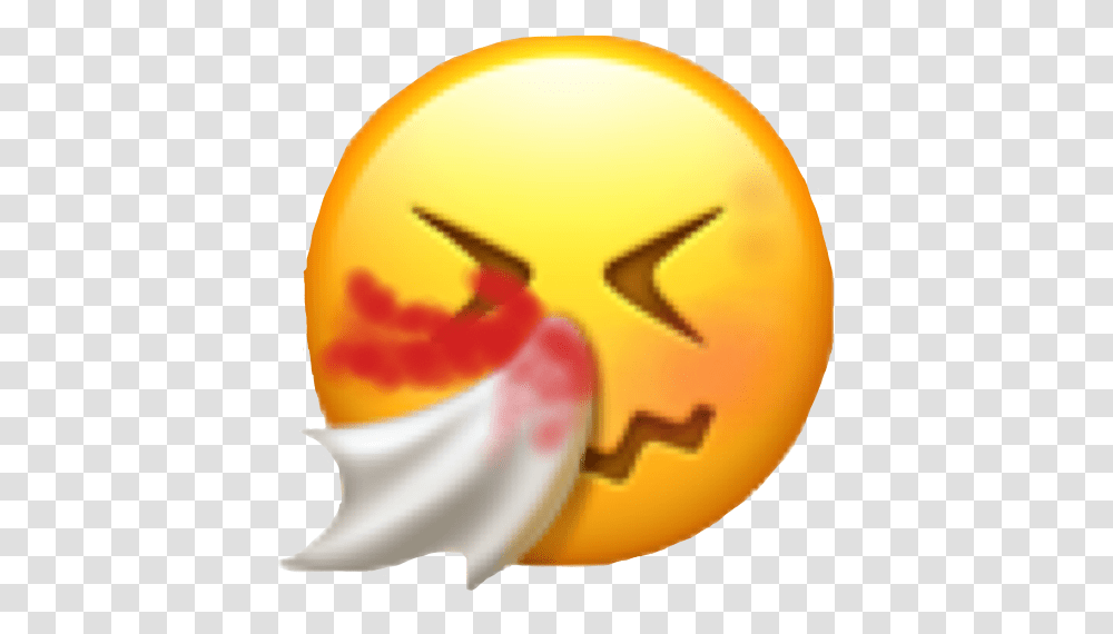 Freetoedit Emoji Blush Nosebleed Bleed Sad Iphone Emoji, Helmet, Clothing, Apparel, Animal Transparent Png