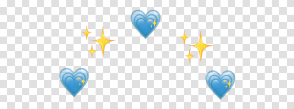 Freetoedit Emojiiphone Crown Heartcrown Blue Homemade Heart, Star Symbol, Sea Life, Animal Transparent Png