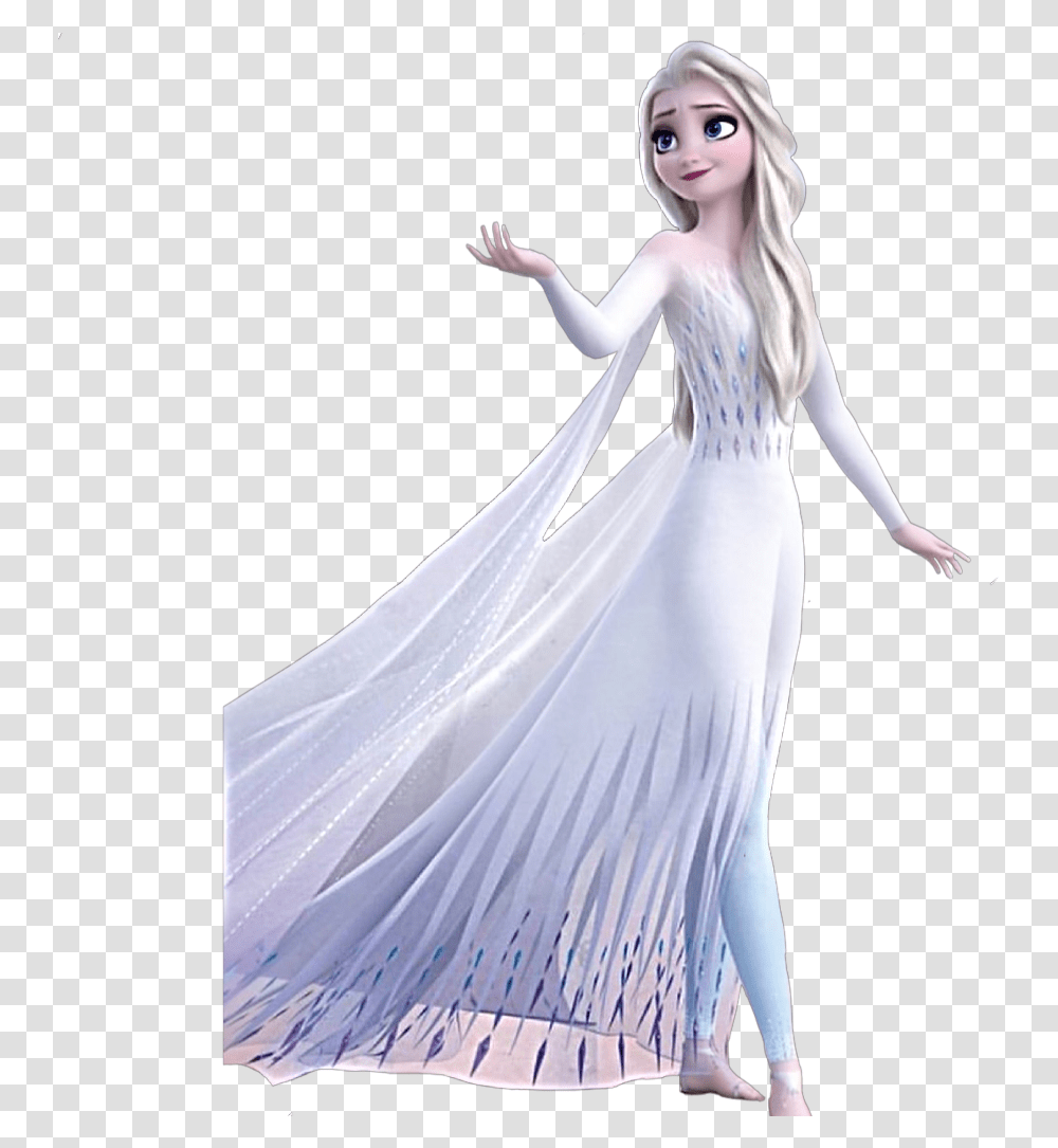 Freetoedit Frozen Elsa Anna Frozen2 Intotheunknown Elsa Frozen 2 White Dress, Female, Person, Wedding Gown Transparent Png