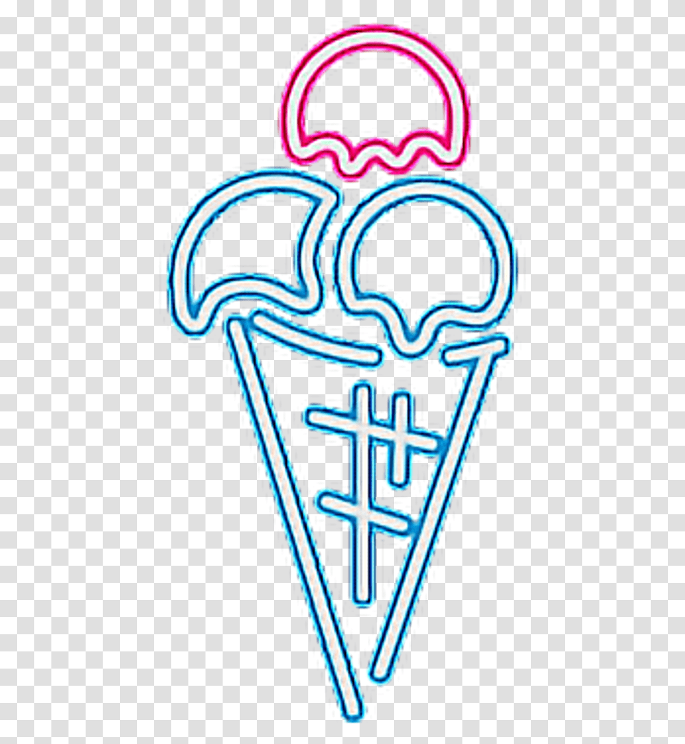 Freetoedit Ftestickers Icecream Neon Light Freetoed Neon Signs Background, Purple Transparent Png