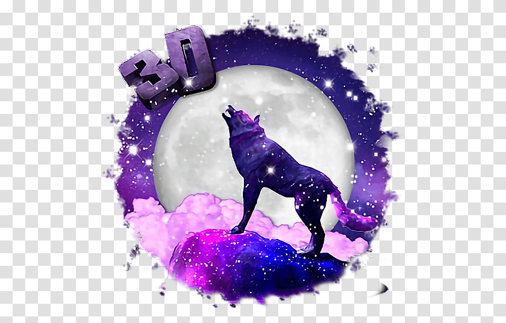 Freetoedit Galaxia Lobo Circulo Galaxy Wolf Background, Mammal, Animal, Dog, Pet Transparent Png