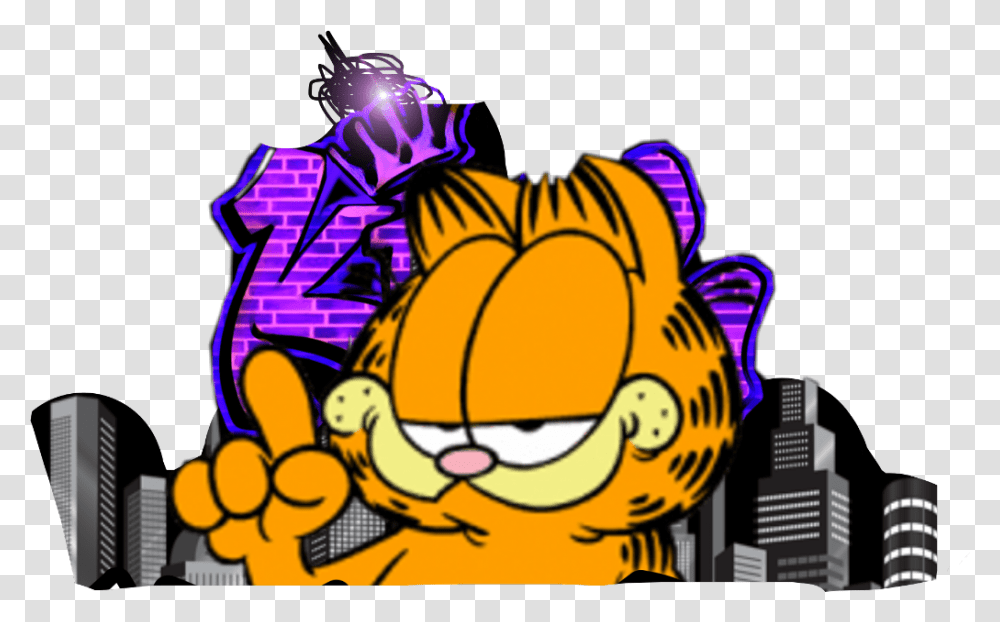 Freetoedit Garfield City King Cartoon Firststicker Garfield Nickelodeon, Light, Pac Man, Label Transparent Png
