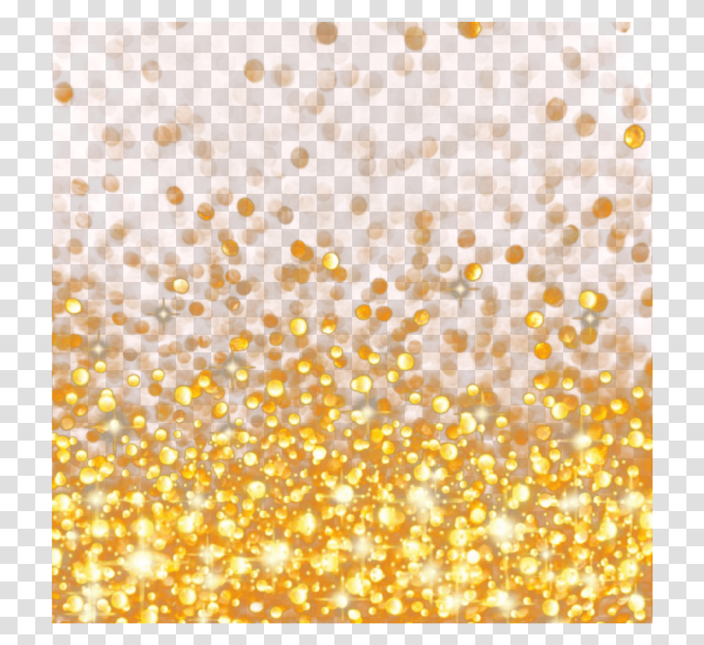 Freetoedit Gold Glitter Background Overlay Border Background Bokeh, Lighting, Flare, Crowd, Modern Art Transparent Png