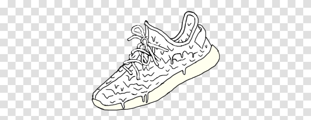 Freetoedit Grimeart Grime Art Yeezy Illustration, Clothing, Apparel, Shoe, Footwear Transparent Png