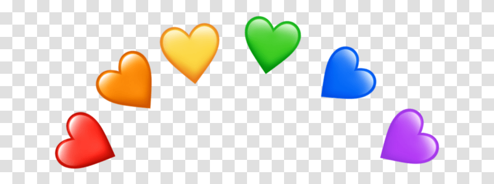 Freetoedit Heart Crown Edit Yellow Red Blue Rainbow Heart Emoji, Interior Design, Indoors Transparent Png