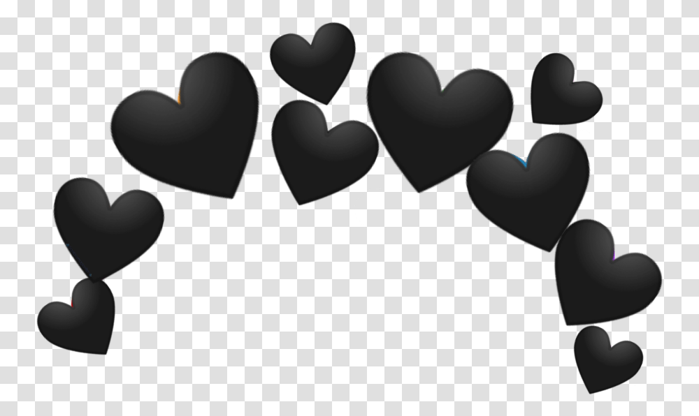 Freetoedit Hearts Heart Black Emoji Ftestickers Heart, Hand Transparent Png