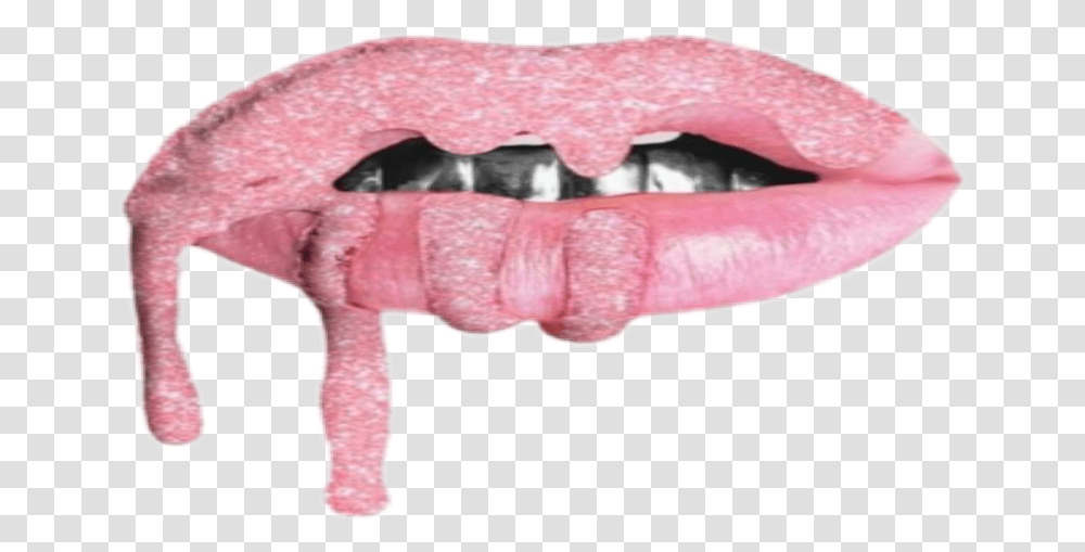 Freetoedit Lips Pinklipstick Lipstick Aesthetic Kylie Jenner Lip Logo, Teeth, Mouth, Fungus Transparent Png
