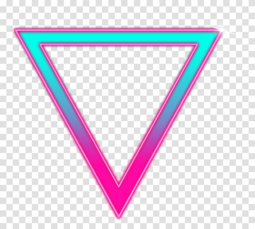 Freetoedit Magenta Turquoise Neon Triangle Triangle Transparent Png