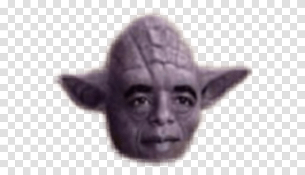 Freetoedit Meme Memes Obama Yoda Starwars Yobama Star Wars Yoda Meme, Head, Person, Human, Statue Transparent Png