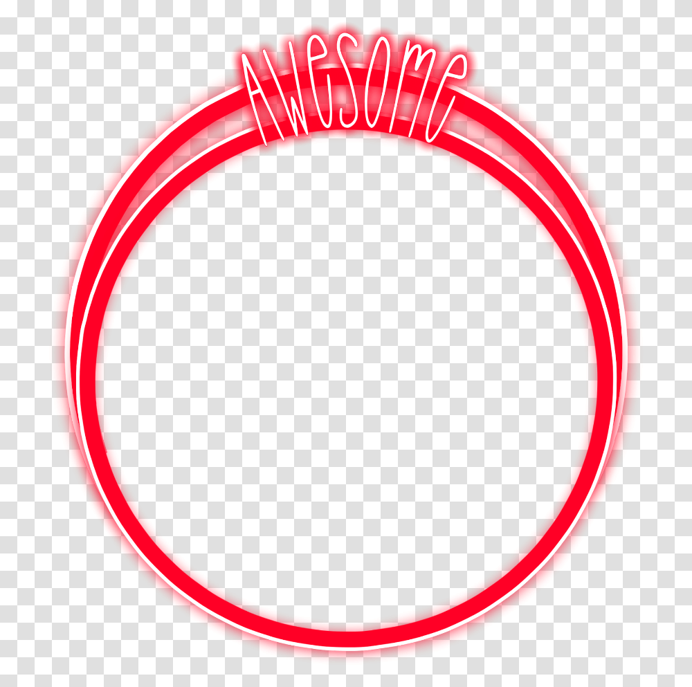 Freetoedit Neon Round Circle Red Awesome Glow Circle, Moon, Outer Space, Night, Astronomy Transparent Png
