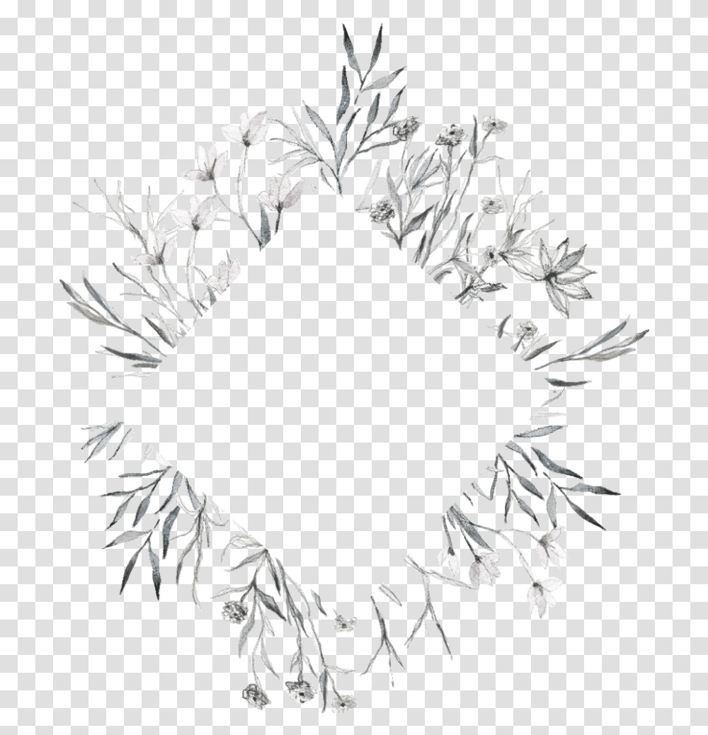 Freetoedit Overlay Blackandwhite Template Handdrawn Drawing, Stencil, Snowflake Transparent Png