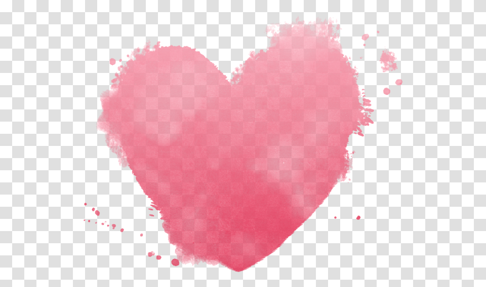 Freetoedit Overlay Watercolor Heart Love Heart, Cushion Transparent Png