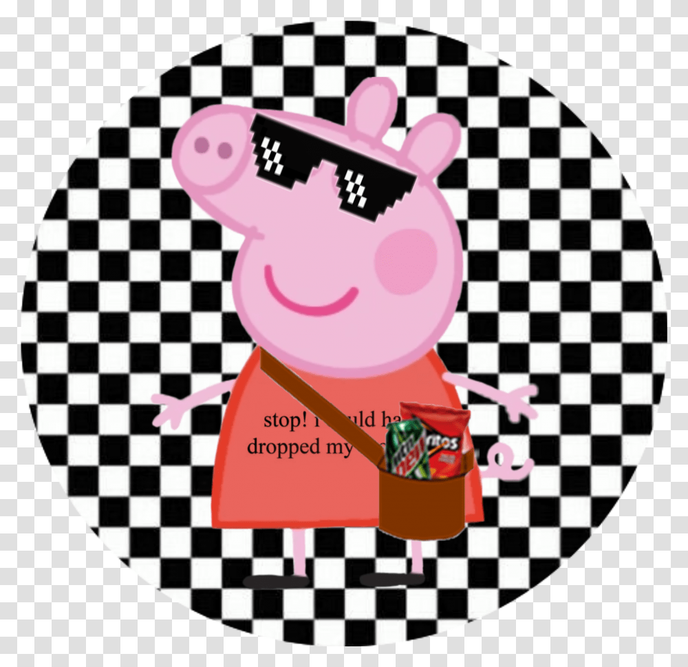 Freetoedit Peppa Pig Peppapig Meme Mlg Dorito Doritos Ben, Label, Text, Chess, Game Transparent Png