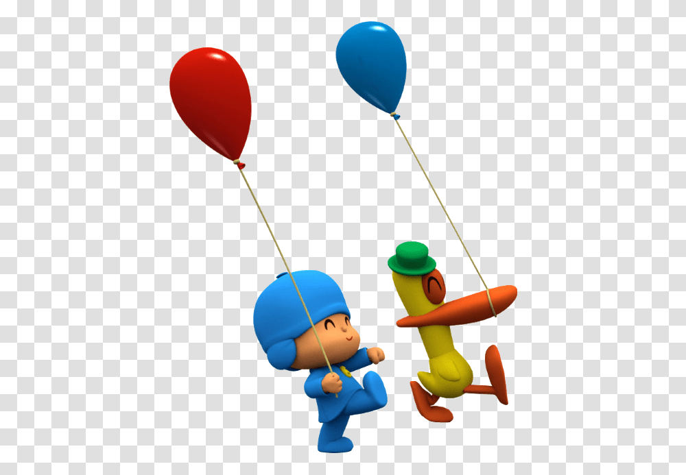 Freetoedit Pocoyo Pato Balloons Ftestickers Stickers Birthday Pocoyo, Person, Human Transparent Png
