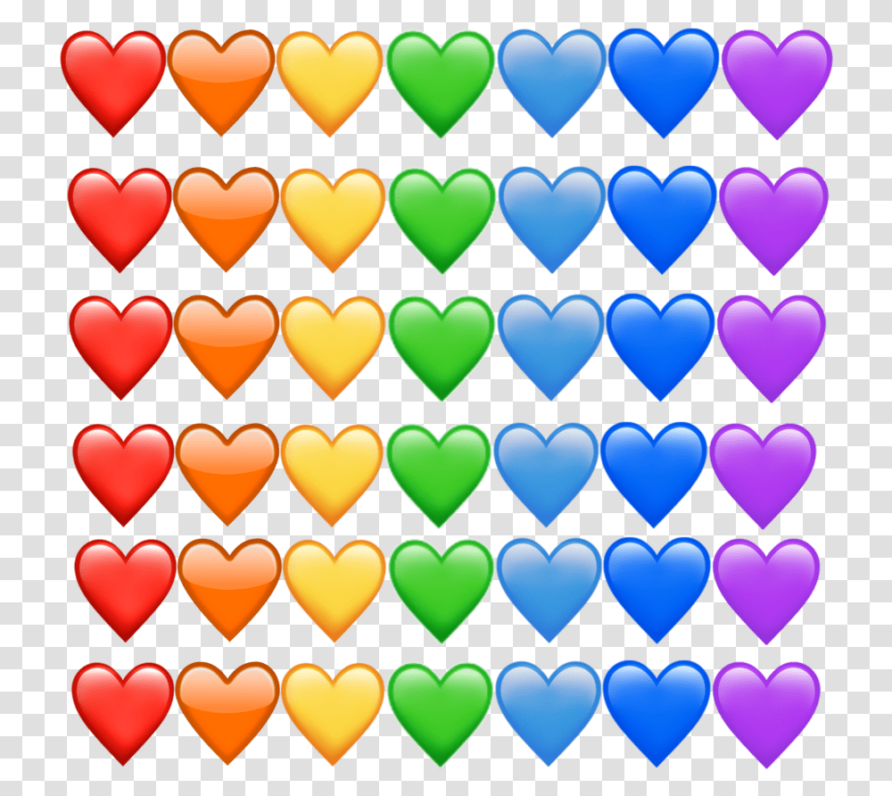 Freetoedit Remixit Hearts Emoji Emojis Rainbow Coeur Bleu Turquoise Emoji, Balloon, Sweets, Food Transparent Png