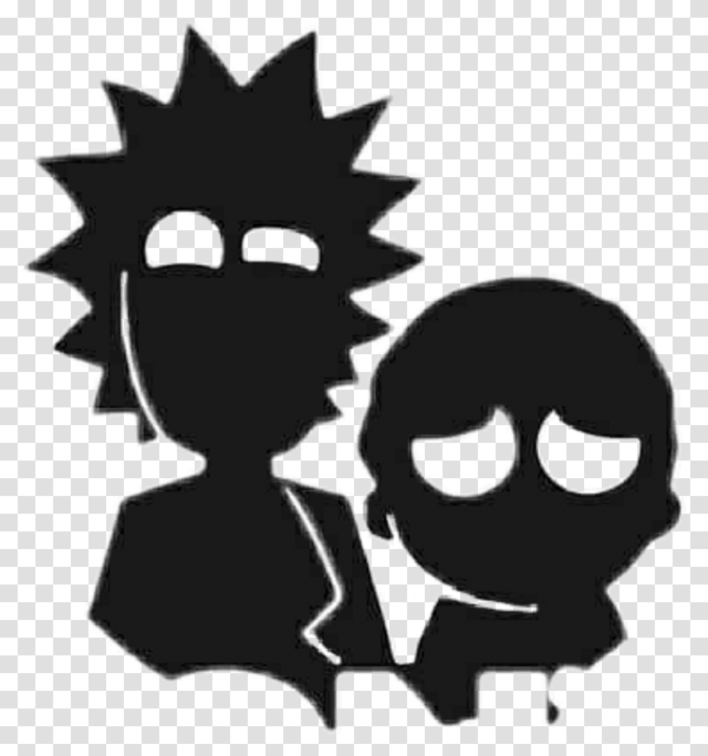 Freetoedit Rick Morty Rickandmorty Shadow Wallpaper, Sunglasses, Accessories, Accessory, Stencil Transparent Png