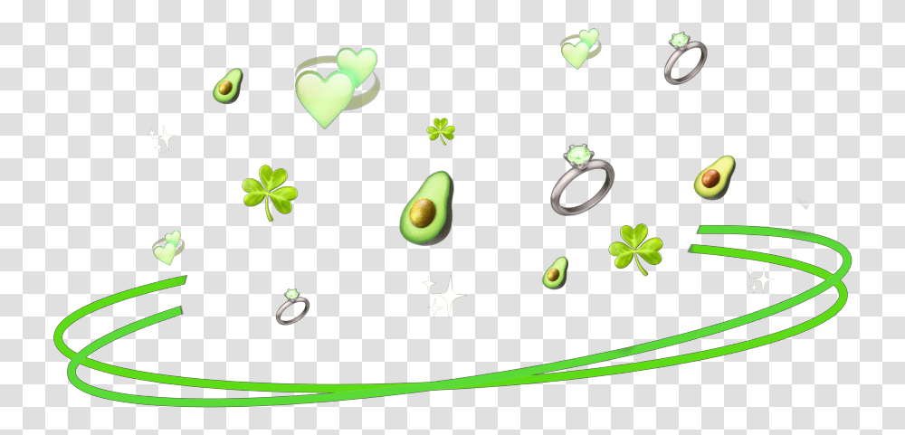 Freetoedit Ring Green Sparkle Emoji Crown Halo, Plant, Vegetation, Food, Vegetable Transparent Png