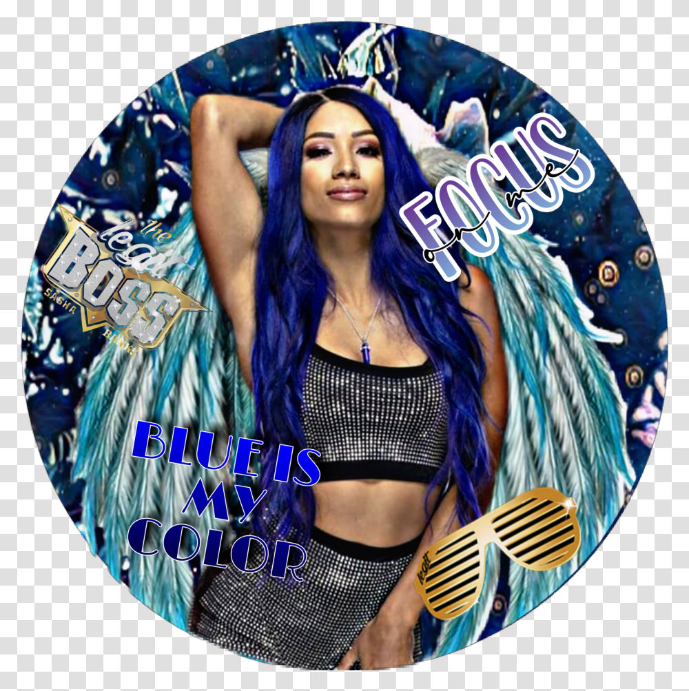 Freetoedit Sashabanks Wwe Blueismycolor Image For Popso Label Transparent Png