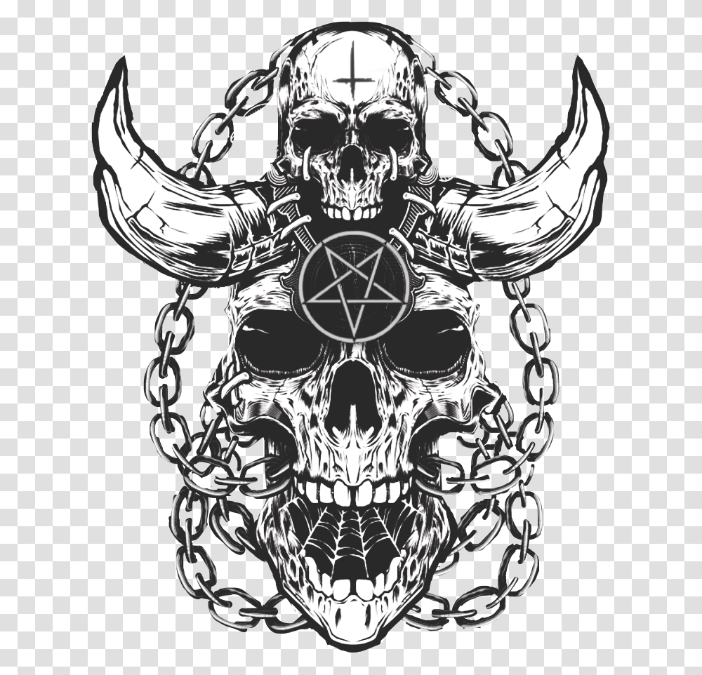 Freetoedit Skull Pentagram Cult Evil Horns Satan New Orleans, Skin, Emblem, Smile Transparent Png