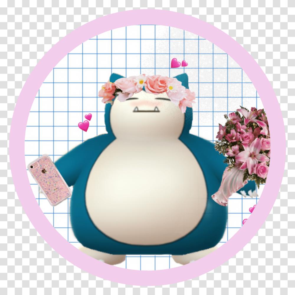 Freetoedit Snorlax Pokemon Love Uwu Owo Meme Pink Aesth Snorlax Aesthetic, Snowman, Outdoors, Nature, Plant Transparent Png
