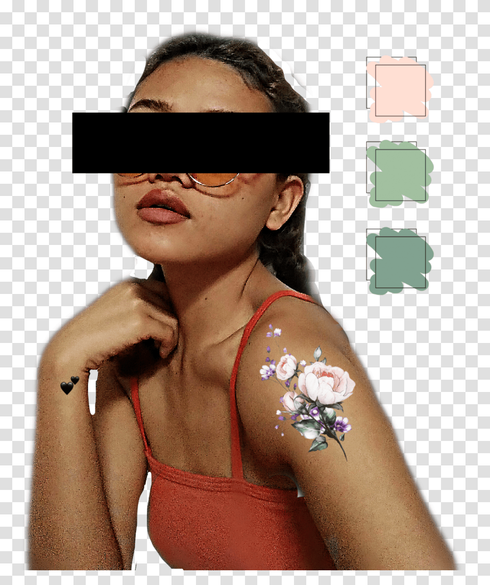 Freetoedit Tattoo Tattoos Pallette Color Create Girl, Skin, Person, Human, Finger Transparent Png