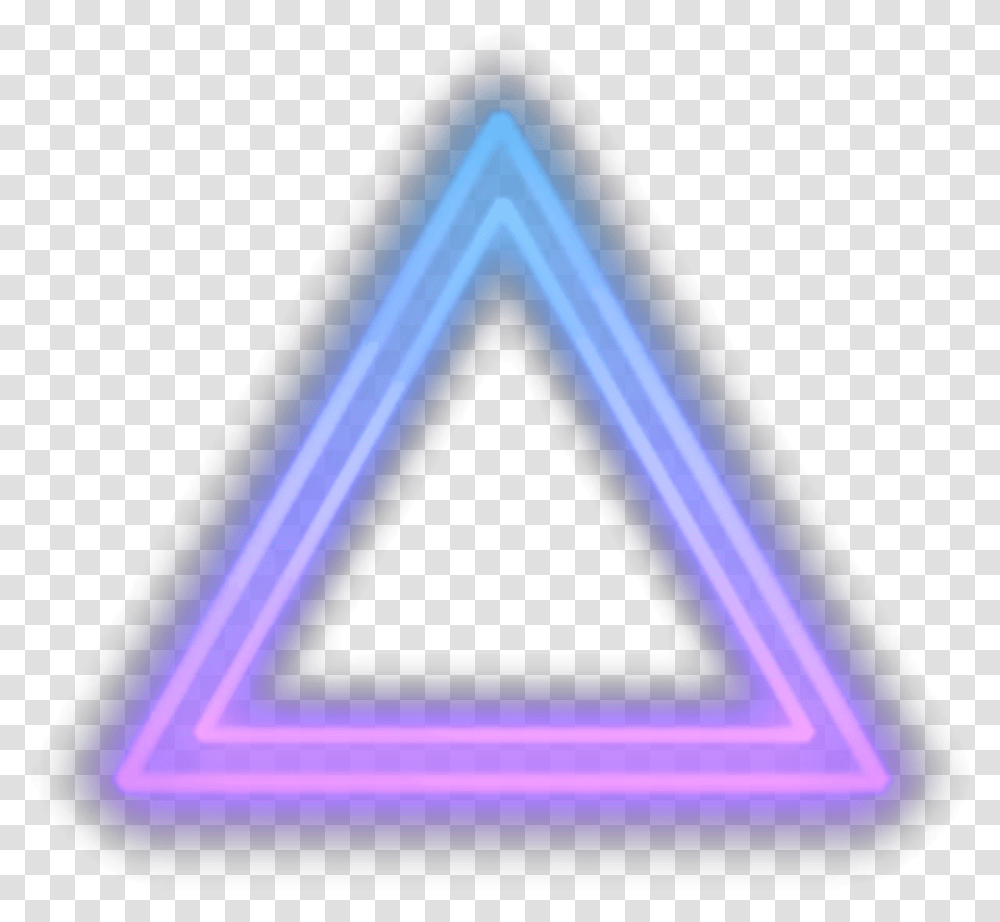 Freetoedit Triangle Neon Purple Blue Geometrico Disegni Minimal, Mobile Phone, Electronics, Cell Phone, Light Transparent Png