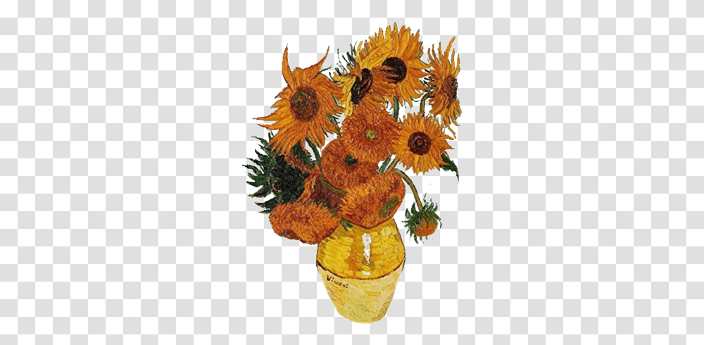Freetoedit Van Gogh Sunflowers Hd, Plant, Floral Design, Pattern Transparent Png
