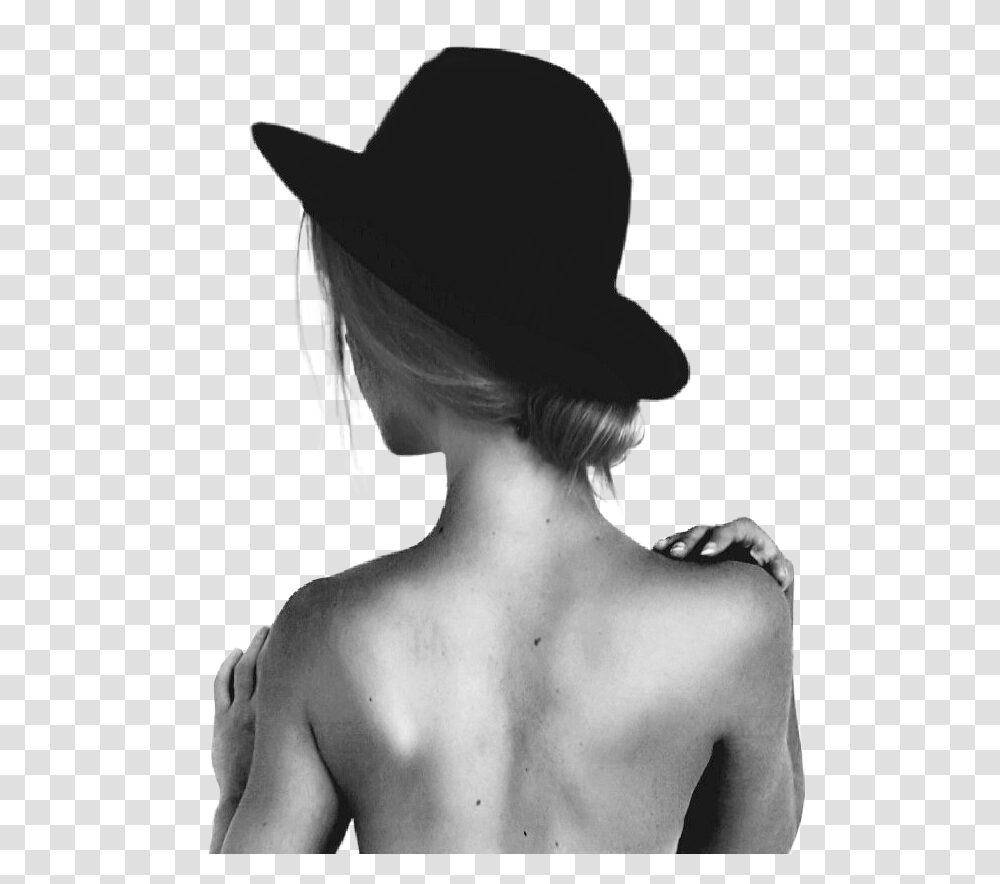 Freetoedit Woman Silhouette Girl Sombrero Hat Girl, Back, Person, Human, Skin Transparent Png