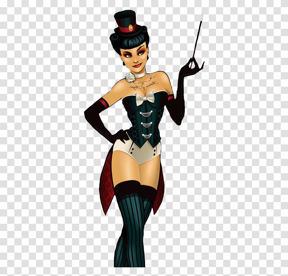 Freetoedit Zatannazatara Zatanna Dc Bombshells Zatanna Dc Bombshells, Apparel, Corset, Person Transparent Png