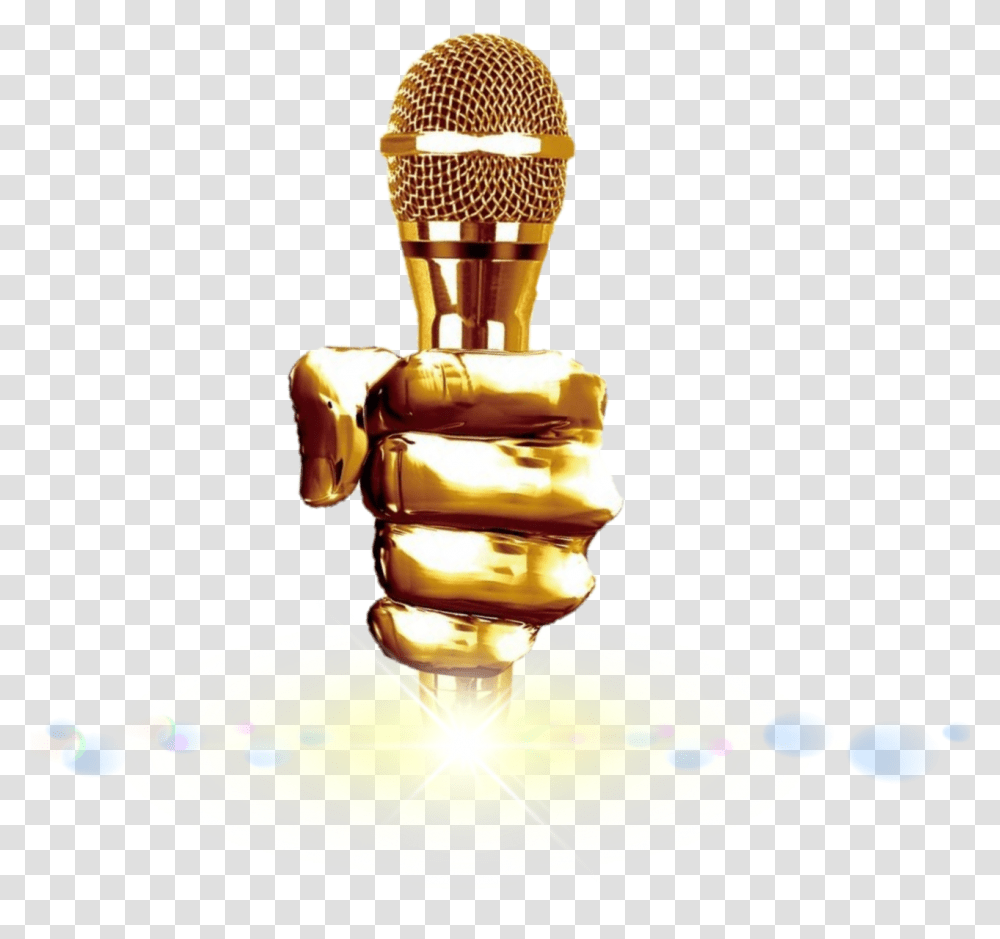 Freetoediteemput Music Voicemicrophone Gold Music, Lamp, Electrical Device, Honey Transparent Png