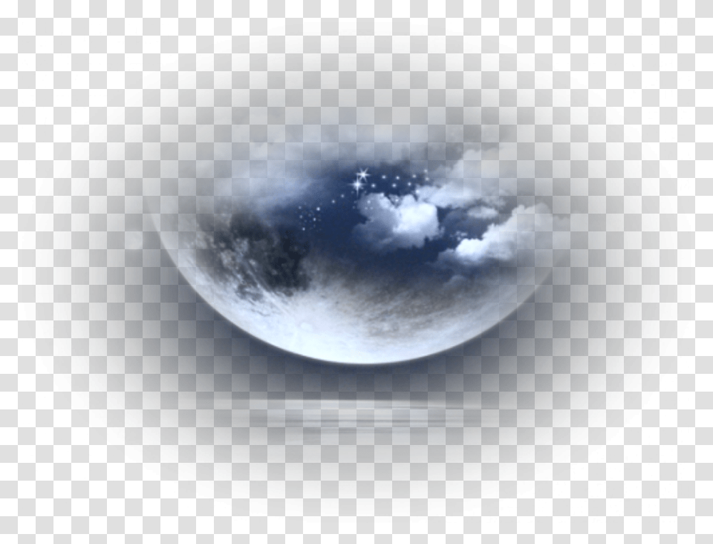 Freetoeditmoon Remixed Night Clouds From Sphere, Nature, Outdoors, Outer Space, Astronomy Transparent Png