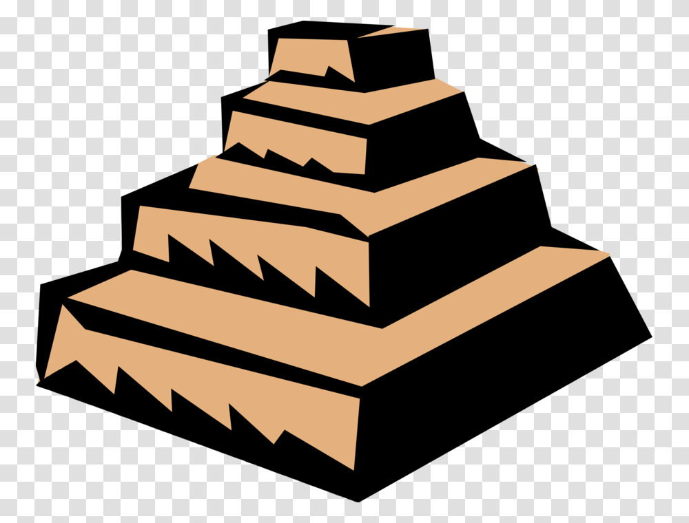 Freeuse Stock Pyramids Clipart Vector Step Pyramid Clipart, Wood, Plywood, Architecture, Building Transparent Png