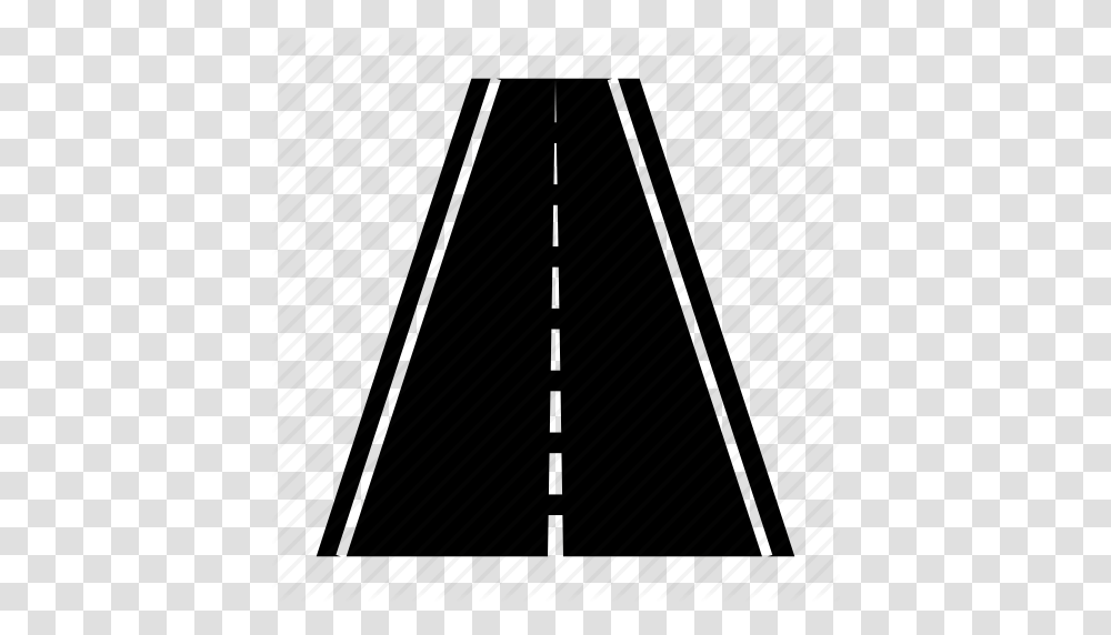 Freeway Highway Road Runway Straight Road Street Icon, Triangle, Silhouette, Piano, Leisure Activities Transparent Png
