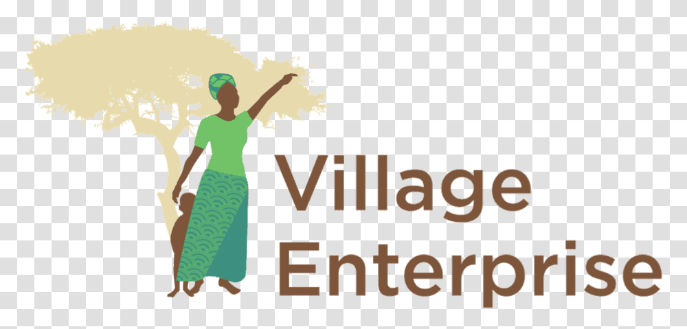 Freewill For Village Enterprise Village Enterprise Logo, Person, Text, Female, Outdoors Transparent Png