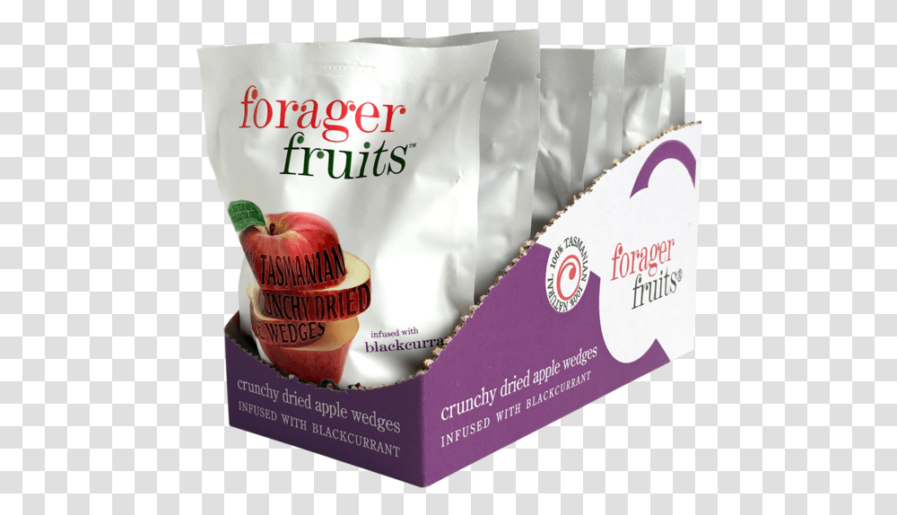 Freeze Dried Apple Wedges Infused With Blackcurrant Forager Food, Label, Advertisement, Poster Transparent Png