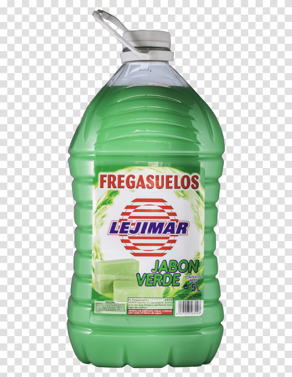 Fregasuelo Jabn Verde Fregasuelo, Bottle, Beverage, Drink, Mineral Water Transparent Png