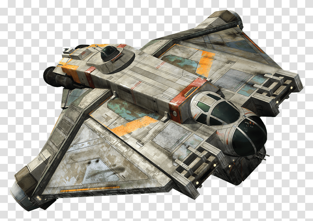 Freighter Star Wars Rebels Ship Ghost, Spaceship, Aircraft, Vehicle, Transportation Transparent Png