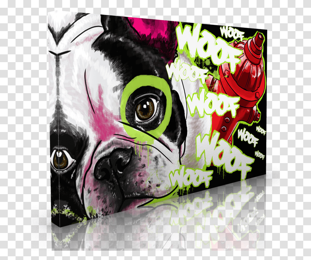 French Bulldog Boston Terrier, Painting, Modern Art Transparent Png