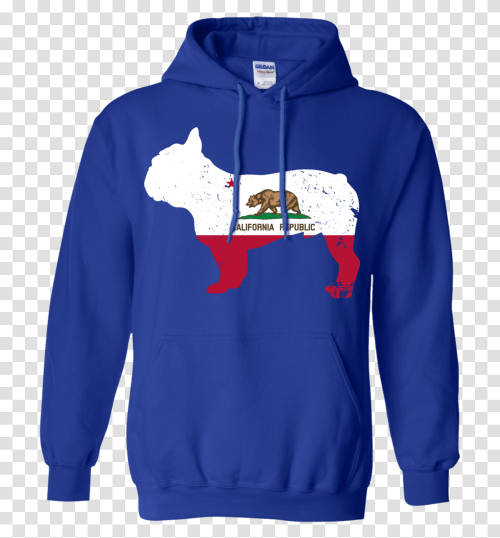 French Bulldog California Flag Pullover Hoodie 8 Oz Alvin And The Chipmunks Sweatshirts, Apparel, Sweater, Sleeve Transparent Png