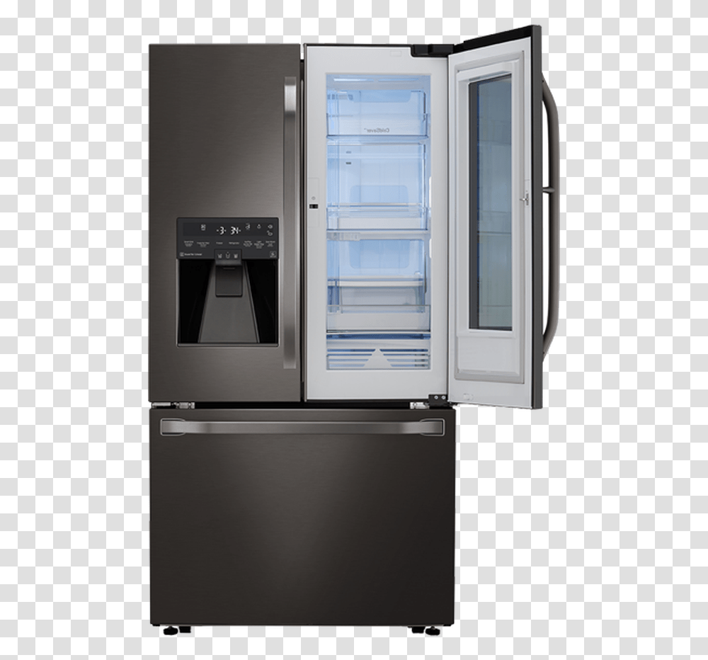 French Door Refrigerator Lsfxc2496d 36in Wi Fi Instaview Refrigerator, Appliance Transparent Png