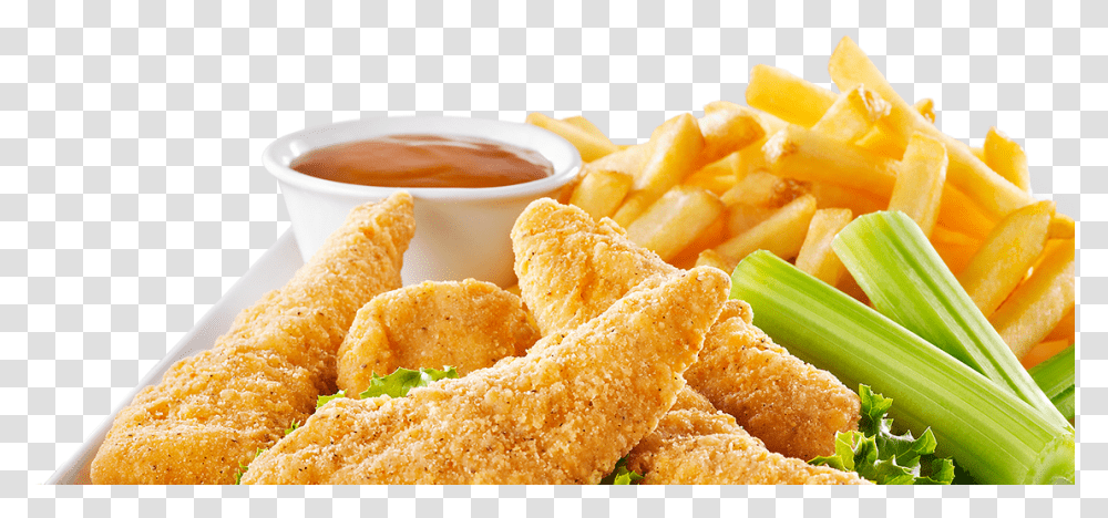 French Fries Boston Pizza Chicken Fingers, Food, Fried Chicken, Nuggets, Bread Transparent Png